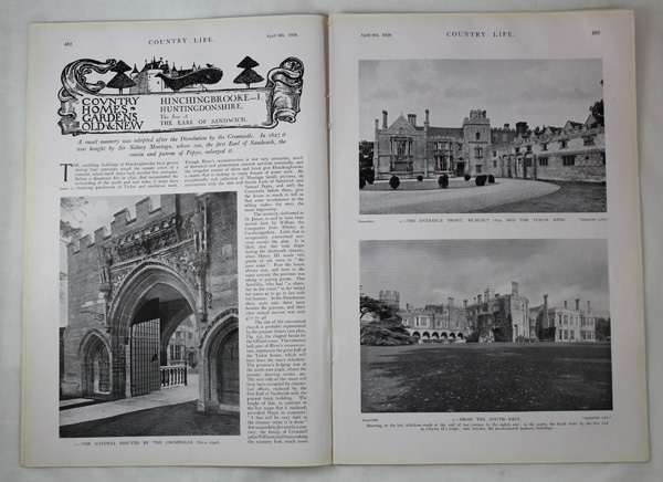 Hinchingbrooke House (Part 1), The Seat of the Earl of Sandwich