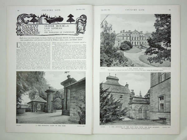 Yester House, the Seat of the Marquess of Tweeddale (Part 1)