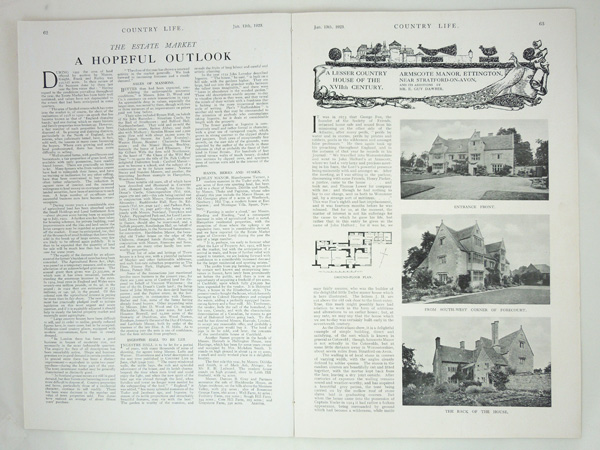 Armscote Manor at Ettington and its additions by Mr. E. Guy. Dawber.