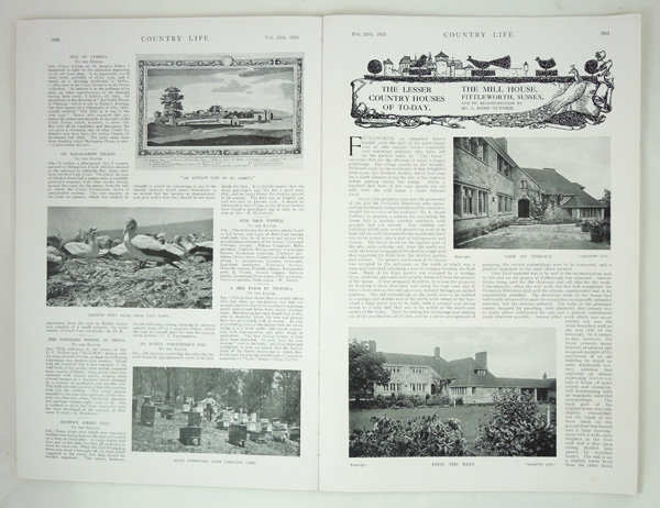 The Mill House at Fittleworth and its reconstruction by Mr. L. Rome Guthrie.