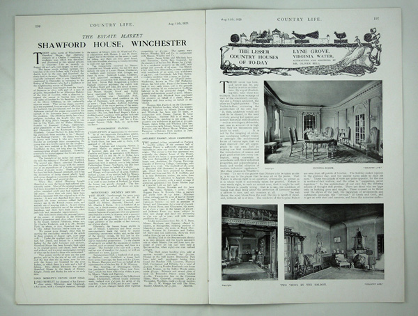 Lyne Grove at Virginia Water, Surrey. Alterations and additions by Mr Oliver Hill