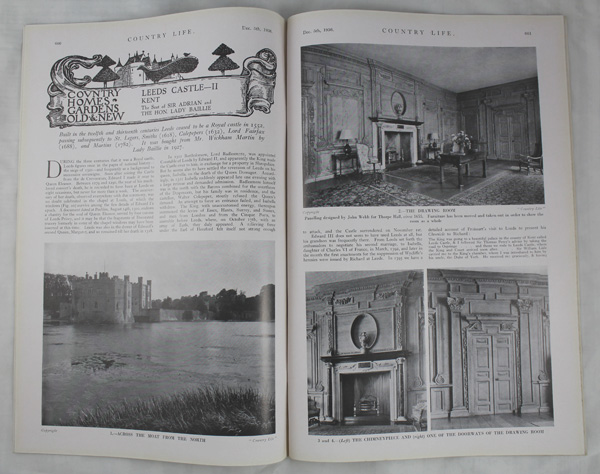 Leeds Castle, (Part 2) The Seat of The Hon. Lady Baillie