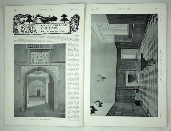 Fulford House, Great Fulford, the Seat of Mr Francis Fulford