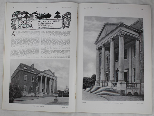 Wormleybury Manor, the Residence of Mr Albert Pam