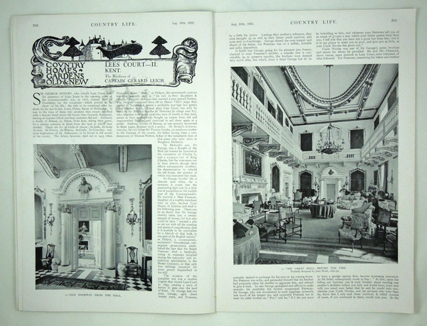 Lees Court (Part 2), The Residence of Captain Gerard Leigh