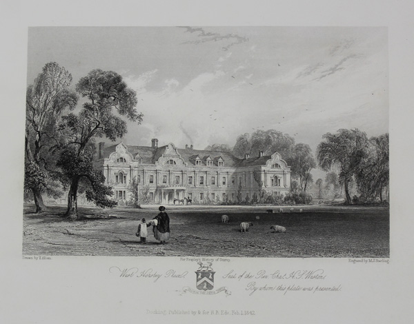 West Horsley Place, the Seat of the Rev. Charles H. J. Weston