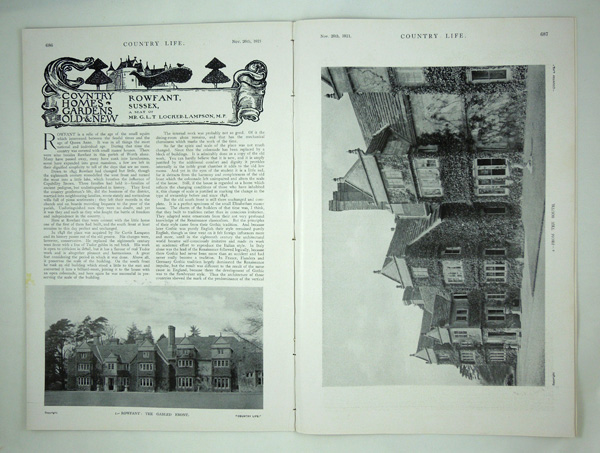 Rowfant House, A Seat of Mr. G.L.T Locker-Lampson. M.P.
