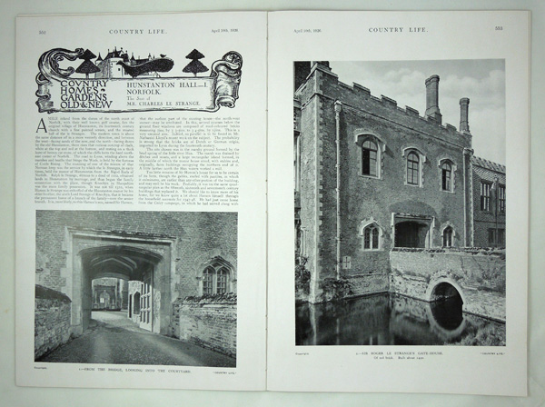 Hunstanton Hall (Part 1), The Seat of Mr. Charles Le Strange