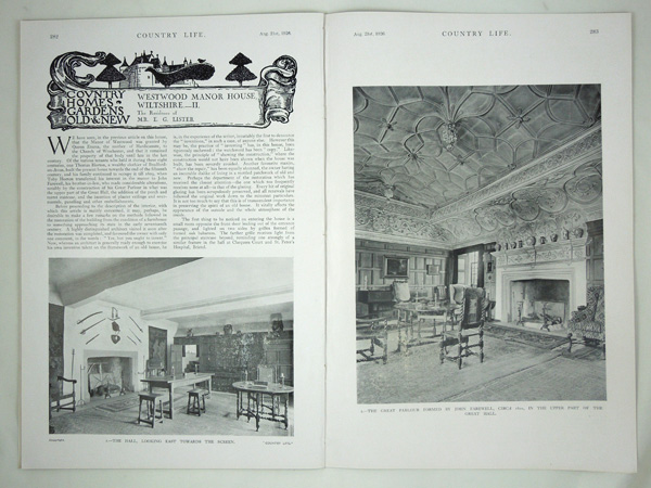 Westwood Manor House (Part-2), The Residence of Mr. E. G. Lister