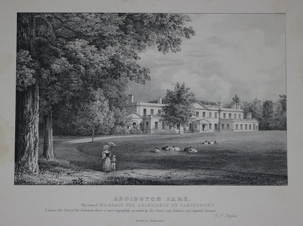 Addington Park, The Seat of His Grace The Arch Bishop of Caterbury