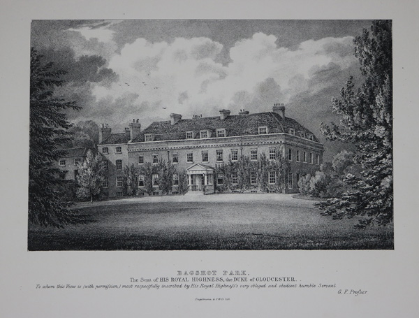 Bagshot Park, The Seat of His Royal Highness, the Duke of Gloucester