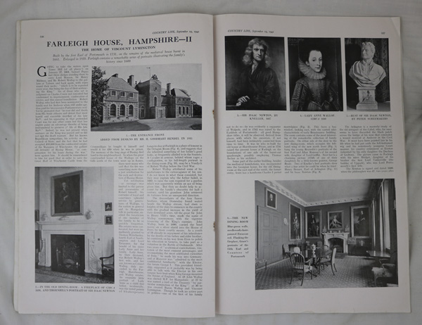 Farleigh House, Farleigh Wallop (Part 2), The Home of Viscount Lymington