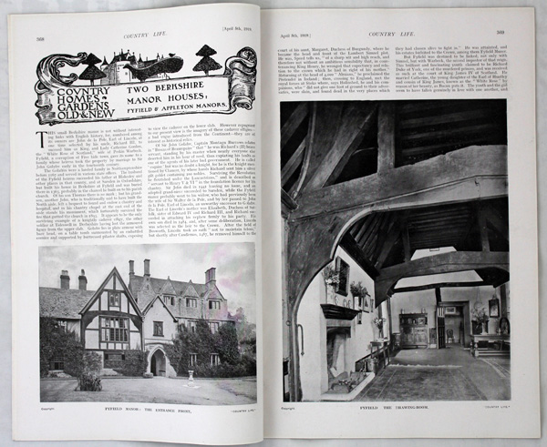 Fyfield Manor and Appleton Manor (Two Berkshire Manor Houses)