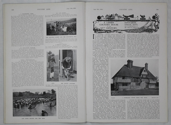 Synyards at Otham in Kent and its restoration by Mr Philip M. Johnson