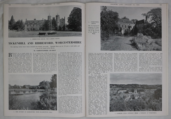 Tickenhill House and Ribbesford House, Bewdley, A Royal Palace and a Seat of the Council of the Marshes