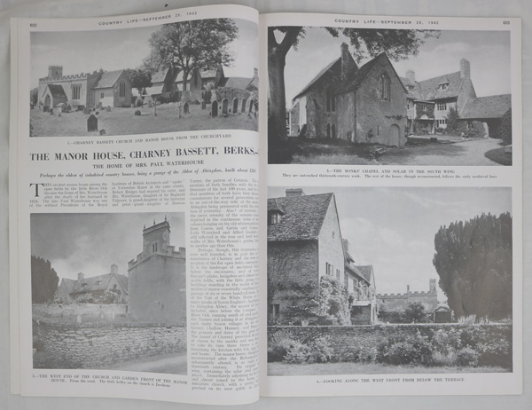 Charney Manor at Charney Bassett (Part 1), The Home of Mrs Paul Waterhouse
