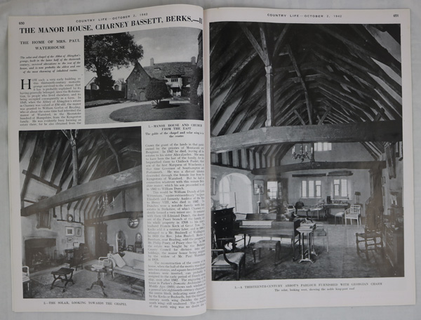 Charney Manor at Charney Bassett (Part 2), The Home of Mrs Paul Waterhouse