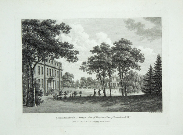 Carshalton House, the Seat of Theodore Henry Broadhead, Esq