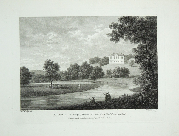Axwell Park, the Seat of Sir Thomas Clavering, Bart